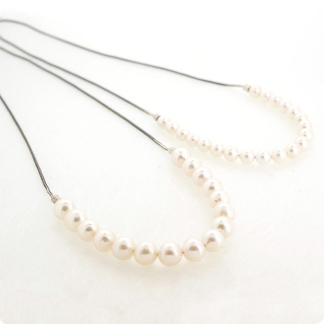 Perlen in Kombination mit Silber